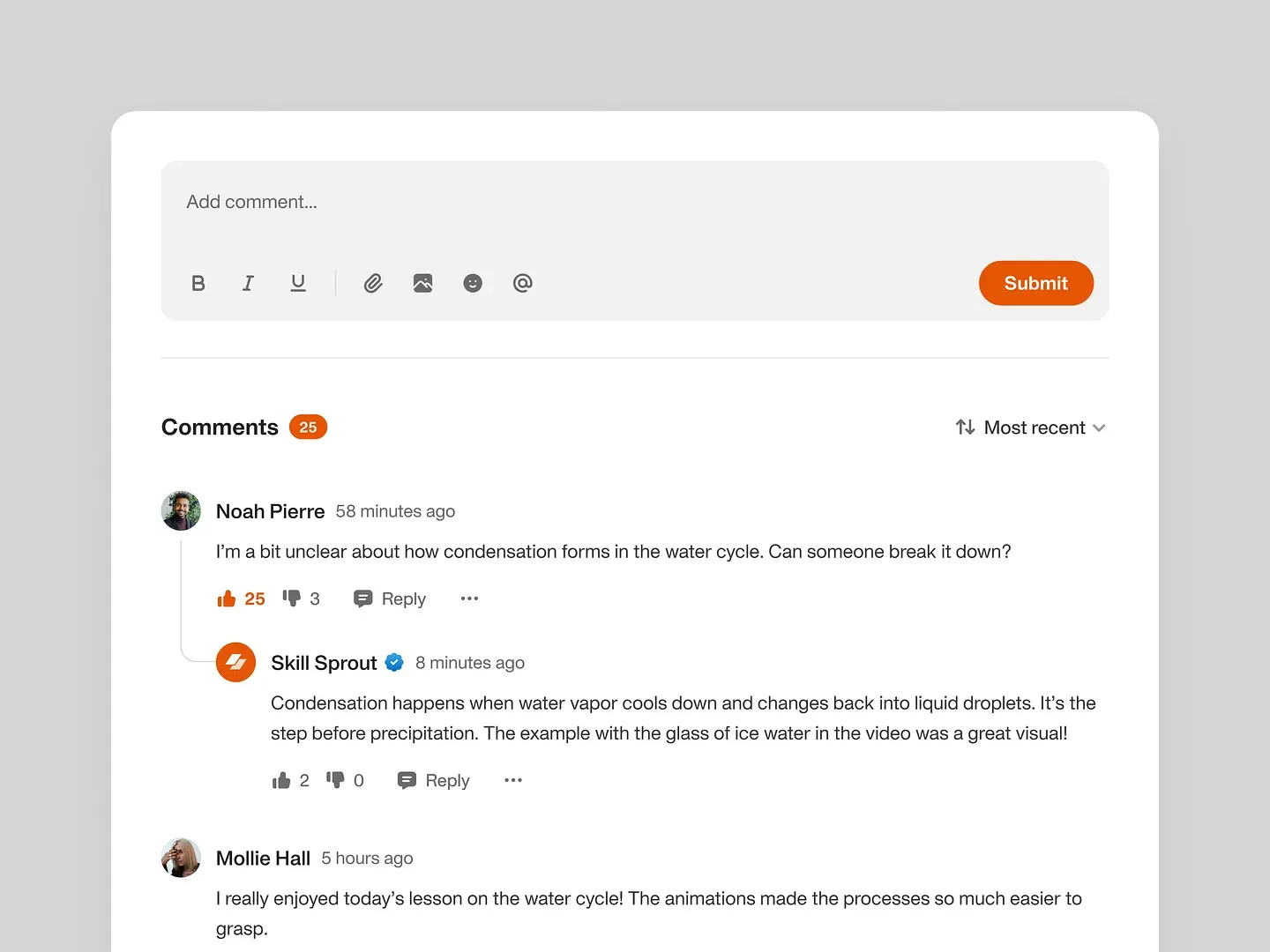 Evaluating information reliability through comment flows and reader feedback.