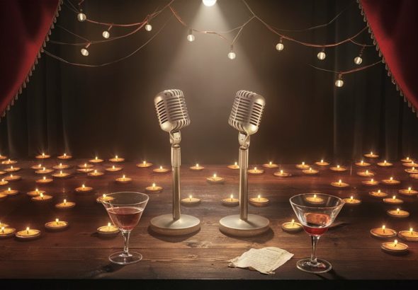 intimate candlelit singing experience