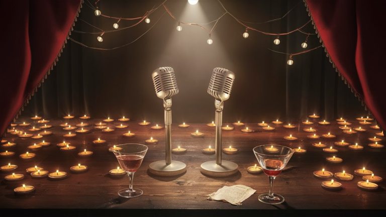 intimate candlelit singing experience
