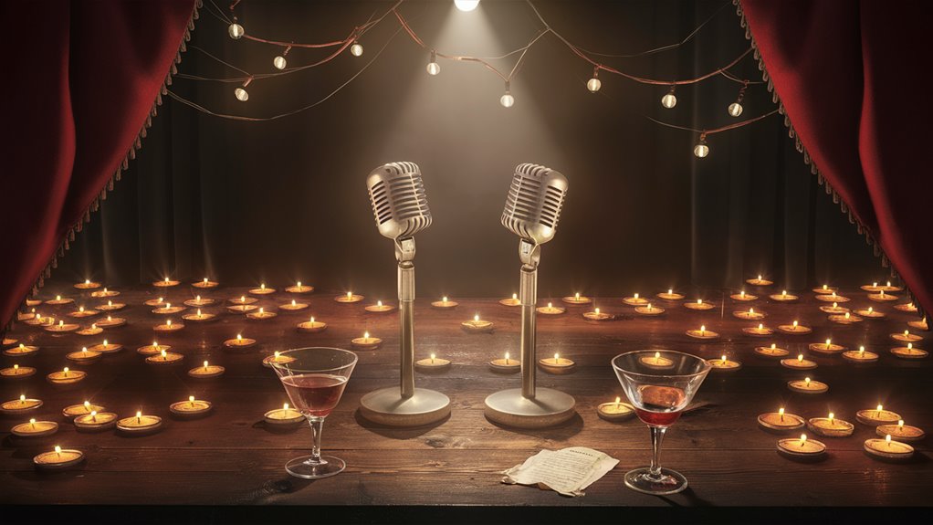 intimate candlelit singing experience
