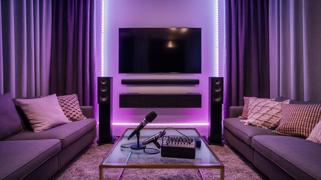 set up audio equipment