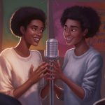 taking turns sharing mics