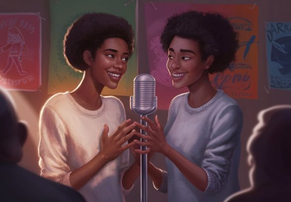 taking turns sharing mics