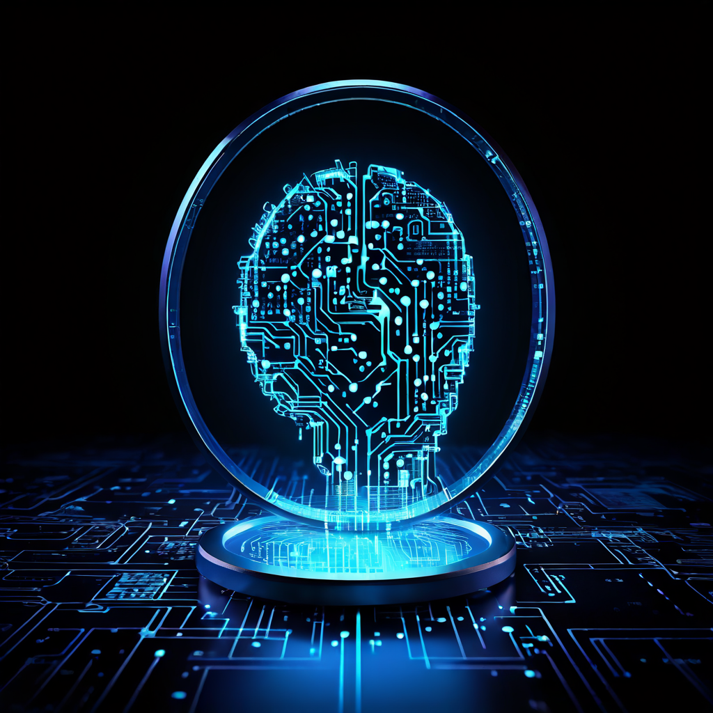 디지털 발자국과 이진 코드가 회로 패턴을 이루며 빛나고, 확대경이 그 위를 살펴 데이터 속 숨겨진 단서를 발견하는 과정을 상징적으로 표현한 이미지입니다.