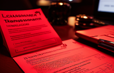 계정 정보를 빈번히 변경하는 경우의 위험성을 경고하는 법률 문서로, 배경에는 우려하는 사용자들과 빨간 경고 표지판이 함께 배치되어 있습니다.