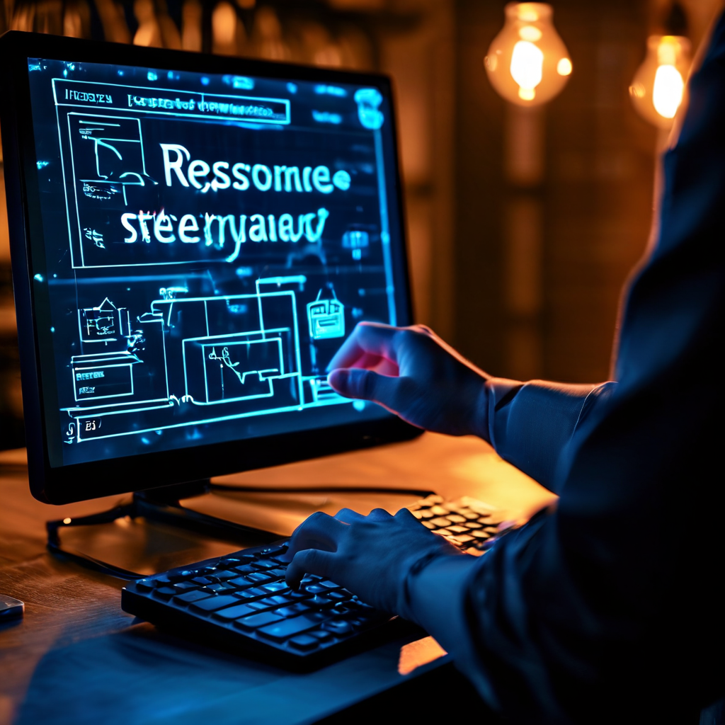 사용자가 응답 전략 플로우차트를 참고하며 올바른 선택을 위해 키보드 위에 망설이는 손을 보호하는 투명한 보호막을 두고 있는 상황을 표현한 개념 이미지입니다.