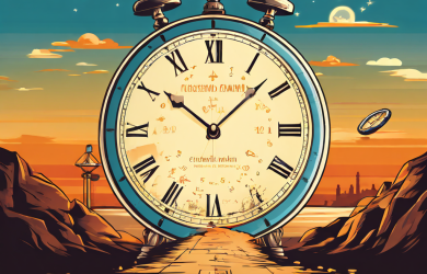 사이트 실제 출시일로부터 역산하여 웹사이트 준비 기간을 계산하는 과정을 인증서 발급일과 시계 반대 방향 회전으로 단계별로 보여주는 타임라인 개념도입니다.