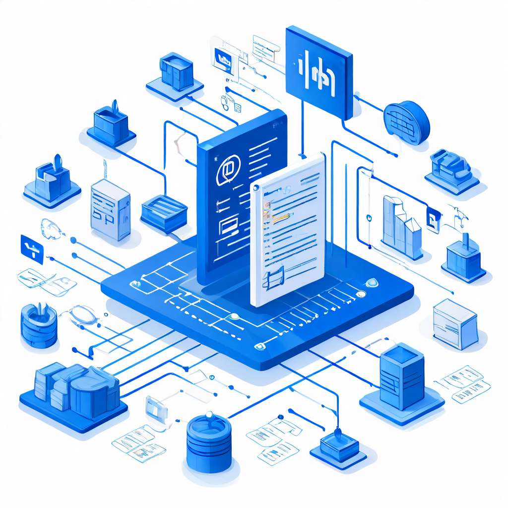 데이터가 자동화 모듈로 유입되어 코인과 체크 표시 아이콘을 거쳐 최종 재무 보고서로 산출되는 과정을 한눈에 보여주는 플로우차트 다이어그램입니다.