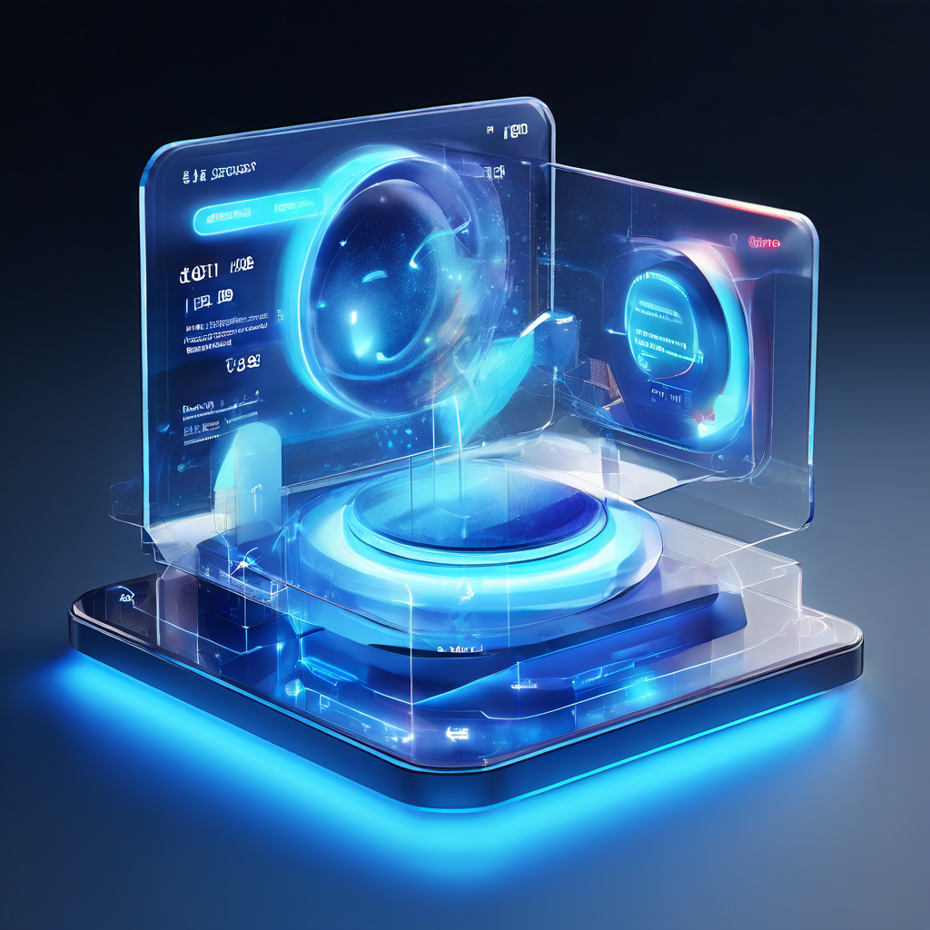 Close-up digital interface with glowing data paths and secure workflow layers, representing focused user scanning during match...