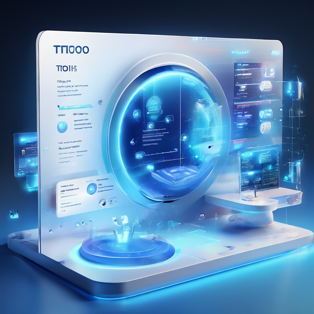 Abstract digital layers of a premium online platform showing a connected cloud, secure data flow, and operator monitoring tools...