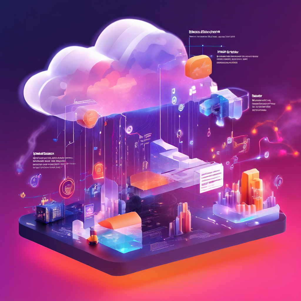 Abstract digital service layers showing category depth and click path flow in a premium online platform environment with...